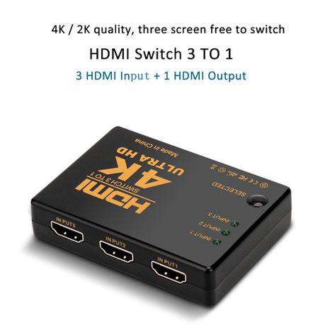Onten 7593 3 in 1 Out HDMI 4K Splitter Converter - TQ STORE