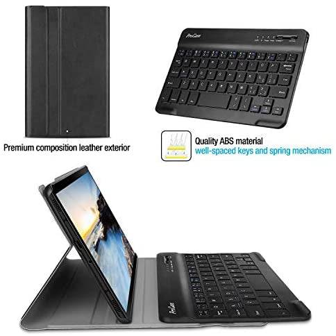 PU Leather Smart Cover with Magnetically Detachable Bluetooth Keyboard for Samsung Tab S7 - TQ STORE