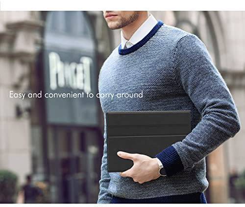 PU Leather Smart Cover with Magnetically Detachable Bluetooth Keyboard with Pencil Holder for Apple Ipad 6th Generation 9.7 inch / غطاء ذكي من جلد البولي يوريثان مع لوحة مفاتيح بلوتوث قابلة للفصل مغناطيسيا مع حامل قلم رصاص لباد أبل - TQ STORE