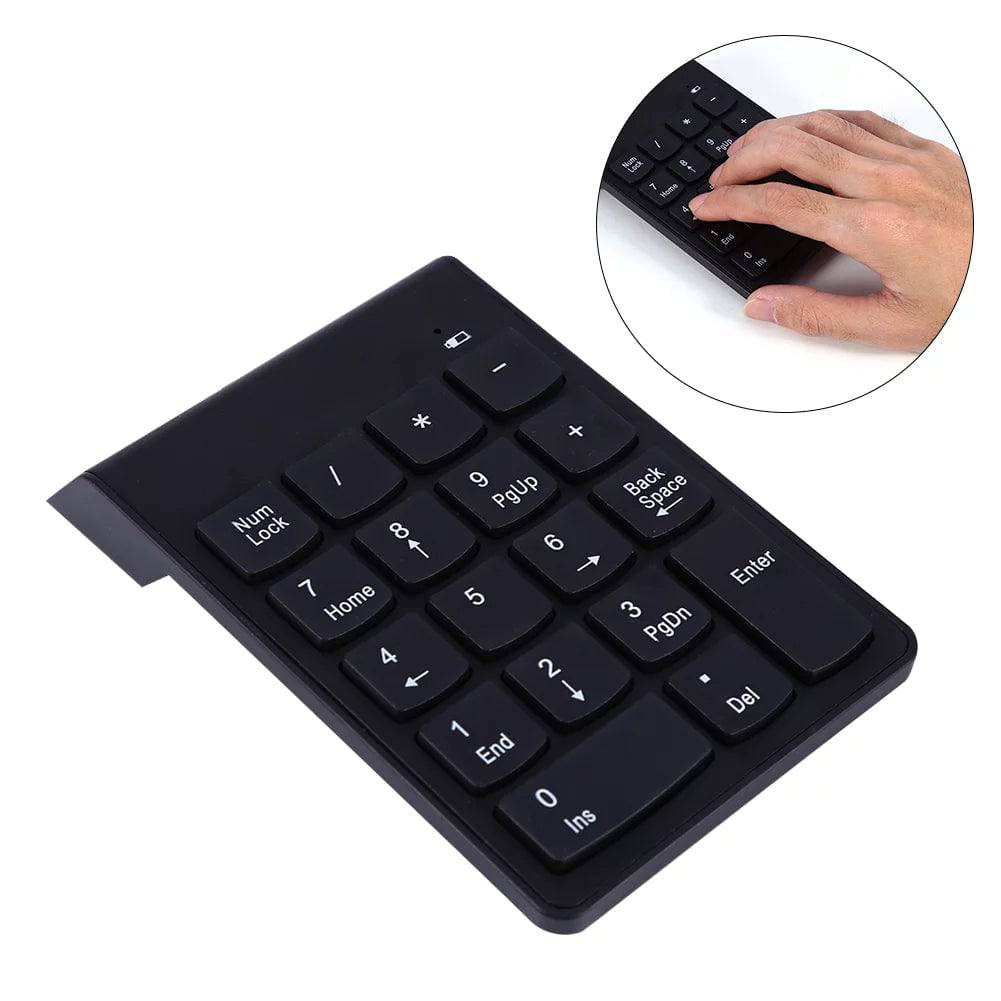 USB Numeric Keypad Mini Number Pad Numpad 18 Keys Keyboard for Laptop Desktop PC Pro , USB Number Pad, Numpad - TQ STORE