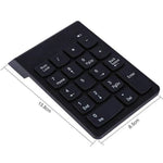 USB Numeric Keypad Mini Number Pad Numpad 18 Keys Keyboard for Laptop Desktop PC Pro , USB Number Pad, Numpad - TQ STORE