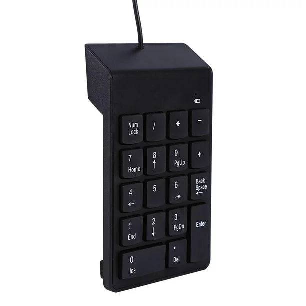 USB Numeric Keypad Mini Number Pad Numpad 18 Keys Keyboard for Laptop Desktop PC Pro , USB Number Pad, Numpad - TQ STORE