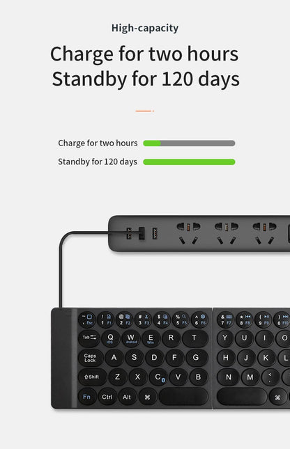 WiWU Mini Fold Wireless Keyboard Arabic English