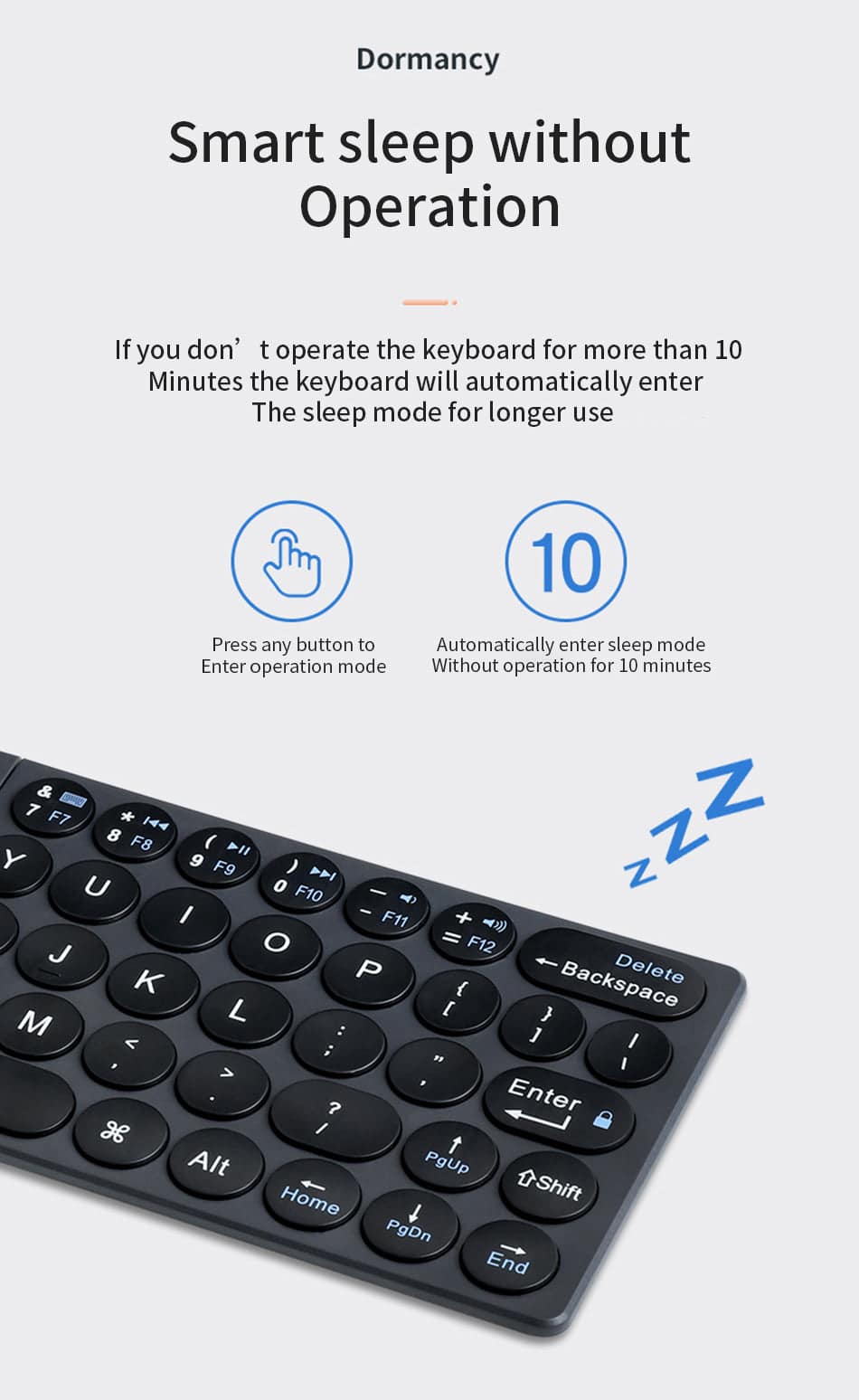 WiWU Mini Fold Wireless Keyboard Arabic English - TQ STORE