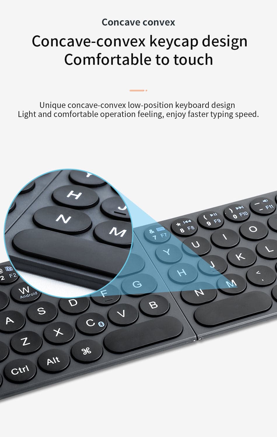 WiWU Mini Fold Wireless Keyboard Arabic English