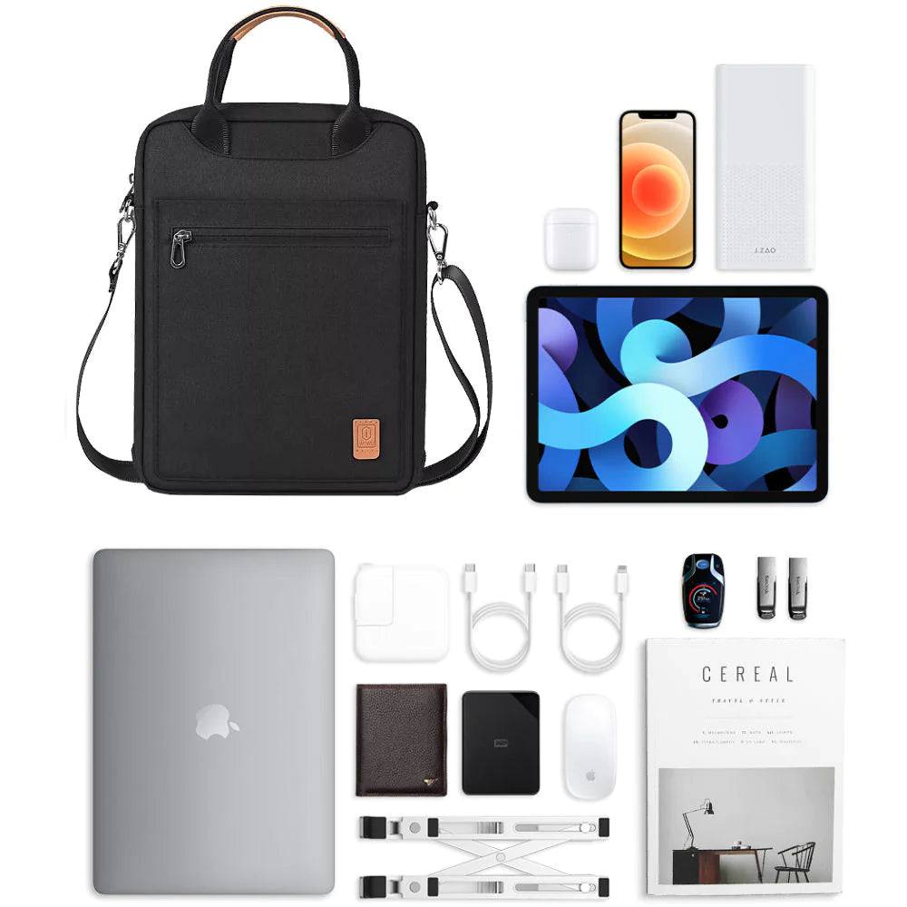 WIWU PIONEER LAPTOP / TABLET BAG 12.9” BLACK - TQ STORE