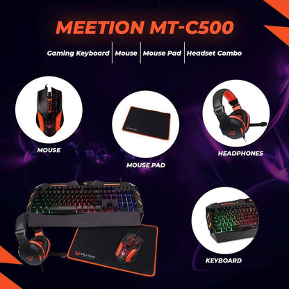 Meetion C500 4in1 Backlit Gaming Combo Kits