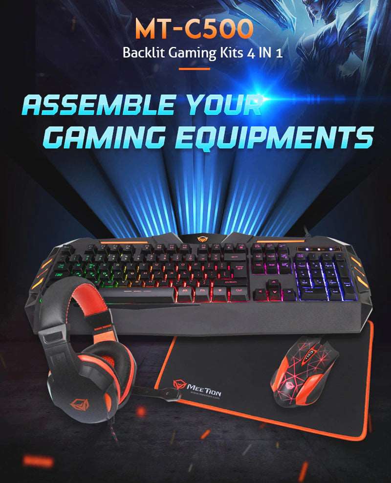 Meetion C500 4in1 Backlit Gaming Combo Kits - TQ STORE