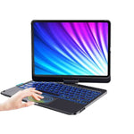 Wiwu Waltz Rotating Wireless Keyboard, For Ipad 11 inch, 360 Degree Rotation, Arabic English Keyboard, Black - TQ STORE