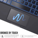 Wiwu Waltz Rotating Wireless Keyboard, For Ipad 11 inch, 360 Degree Rotation, Arabic English Keyboard, Black - TQ STORE