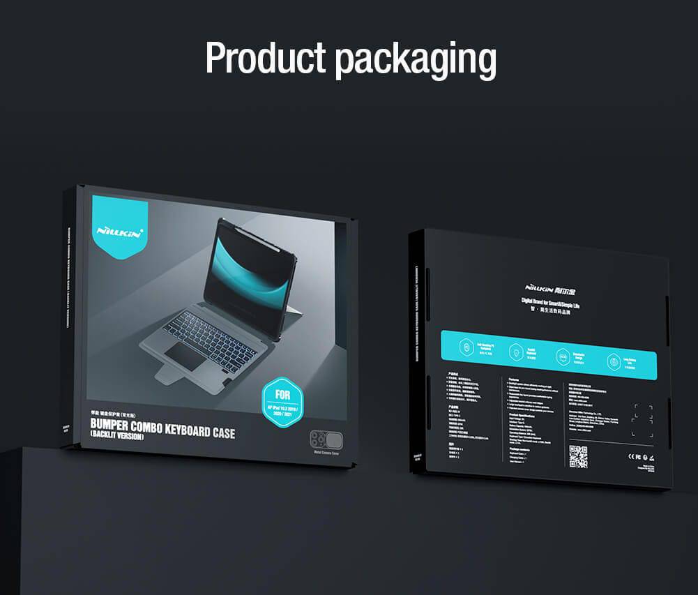 Nillkin Bumper Combo RGB Backlight Keyboard Case for Apple iPad - TQ STORE
