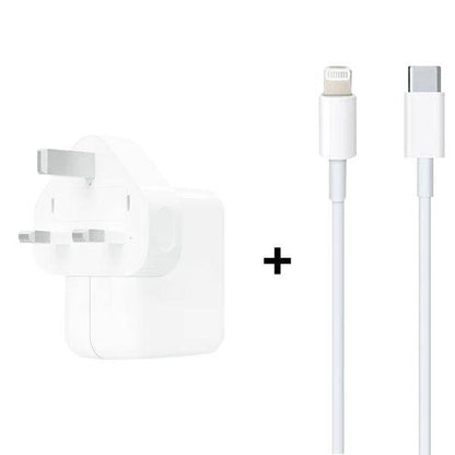 APPLE 30W USB-C POWER ADAPTER + USB-C TO LIGHTNING CABLE (1M)