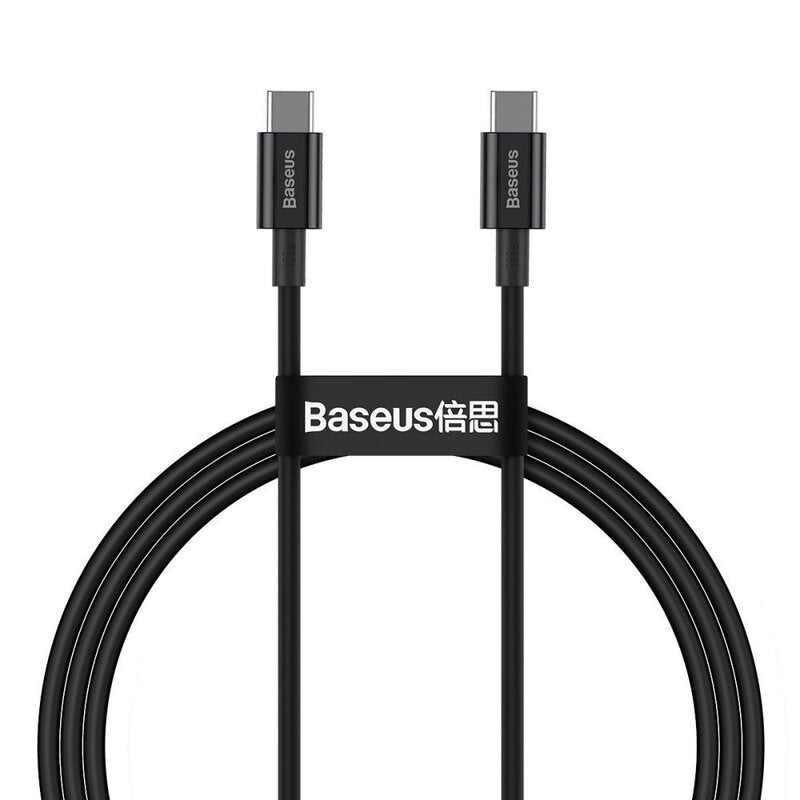 Baseus Type C to Type C Cable 100w 1 meter Black
